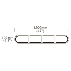 Belka ostrzegawcza LED 1200x100mm